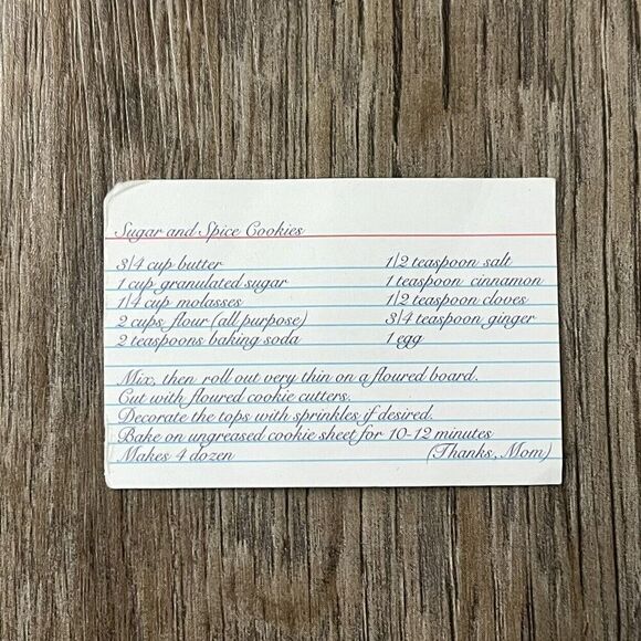 AMERICAN GIRL DOLL KIT- 3 COOKIE RECIPE CARDS From Kit’s Holiday Baking Set 2008 - Picture 2 of 5